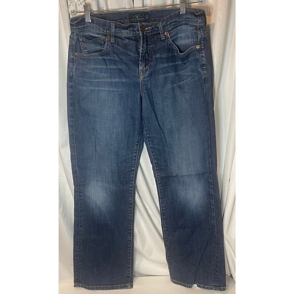 Lucky Brand Easy Rider Blue Jeans Size 10/30 Ankle **FLAW** - Picture 1 of 11